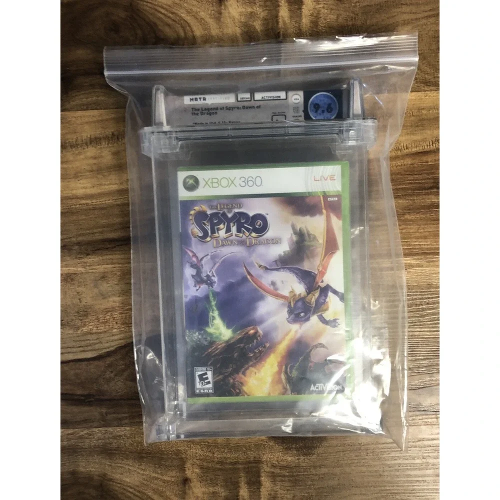 WATA Certified 9.6 A+ XBOX 360 THE LEGEND OF SPYRO DAWN OF THE DRAGON GAME